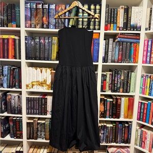 Good Luck Gem Black Bubble hem Maxi Dress